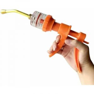 Gabrielle Seringue De Bétail Injecteur Réglable Seringue Continue Outil Vétérinaire pour Bovins Cochon De Chèvre, 50 ml Réglable Et Continu Seringue