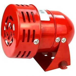 Sir&egrave;ne d'alarme ext&eacute;rieure puissante 220 V, sir&egrave;ne d'alarme 120 dB, sir&egrave;ne &agrave; moteur LED rouge, klaxon en m&eacute;tal, alarme de bateau industriel