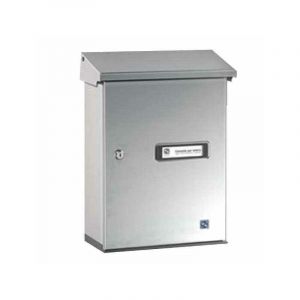 Bo&icirc;te aux lettres en inox avec toit AP 10-017 Silmec