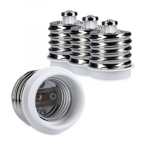 Ahlsen - 4x adaptateur de douille - Convertisseur de douilles E40 vers E27 - Adaptateur de support de lampe culot E27 pour ampoule led halogène