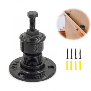 Support Main Courante Rampe Escalier - Support de main courante d'escalier noir Support de main courante en fer &eacute;pais de style industriel pour