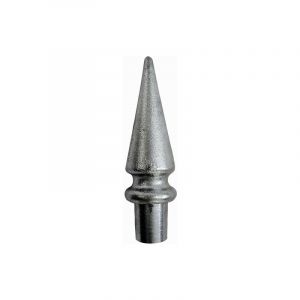 Pointe de lance cône - Hauteur 70mm largeur 22mm base Ø10mm - Aluminium - à coller Deco Fer Forge