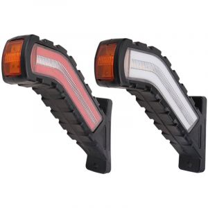 2 X Feu de Gabarit Latéral à LED, Lampe de Dégagement de Contour de Feu de Gabarit Latéral Universel à LED 12 / 24V, Universel pour Voiture SUV Van
