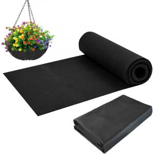 Doublure en feutre, rev&ecirc;tement en tissu, tapis de barri&egrave;re de sol, rev&ecirc;tement de jardini&egrave;re, tissu d'herbe, isolation de serre, tapis pour animaux de