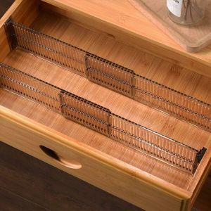Lot de 4 séparateurs de tiroirs, séparateurs d'organisateurs de tiroirs Extensibles 51-27.5 cm, organisateurs Multi-tiroirs pour Commode de Bureau de