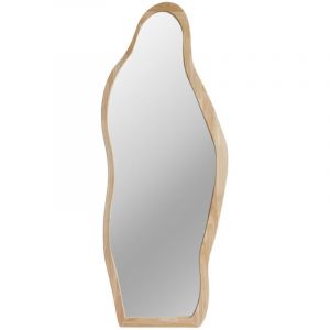 Miroir organique en bois 70x180cm - Bois clair - Solea