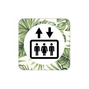 Plaque de porte design SPHERE &ndash; Mod&egrave;le Terrazo &ndash; Signal&eacute;tique ascenseur