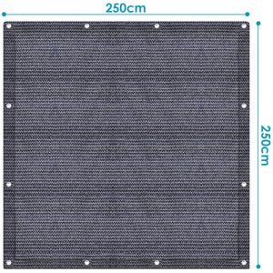 Tolletour - Tapis de tente Auvent tapis étanche camping tapis tente sol extérieur tente bâche pique-nique couverture caravane 250x250CM