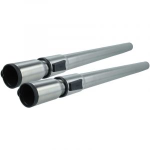 Vhbw - 2x Tube d'aspirateur compatible avec Miele S5211-CH, S5211, S5220, S5210, S518-1 aspirateur - raccord 35 mm, 60 - 100cm, noir / argenté