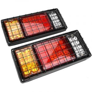 2Pcs Feux Remorque LED, Feu Arrière de Frein LED Universel LED Camion Remorque Feux Arrière Bar 40 LED Étanche Queue Clignotant Feu De Frein