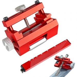 Guide d'aff&ucirc;tage pour ciseaux et rabots, aff&ucirc;teur &agrave; pierre &agrave; aiguiser et rapporteur d'angle Gabarit d'aff&ucirc;tage de pr&eacute;cision en alliage d'aluminium