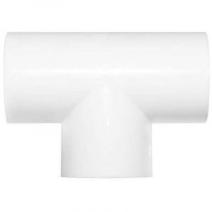 T pvc blanc &Oslash;25mm Platinium