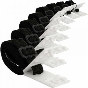 Lablanc - Kit De Fixation pour Bâche Solaire De Piscine, Attache Bache Piscine, pour Piscine Universelle Enterrée Comprenant 8 Sangles Et Languettes