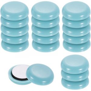 Patins de meubles, patins de meubles autocollants pour meubles, chaises, canap&eacute;s, tapis et planchers de bois franc (bleu), 20 pi&egrave;ces 25 mm.