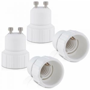 4 Adaptateur de douille - Convertisseur douilles GU10 vers E14 - Adaptateur de support de lampe culot baïonnette pour ampoule led halogène