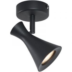 Triangle - Spot mural et plafond - 1 lumi&egrave;re - l 11.5 cm - Noir - Moderne - &eacute;clairage int&eacute;rieur - Salon i Chambre i Cuisine i Salle &agrave; manger - Qazqa