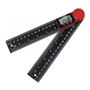 Csparkv - 200 mm Rapporteur d'Angle Numerique à Double Échelle 360 Degrés, Règle d'Angle avec Écran Lcd et Fonction de Verrouillage, Rapporteur pour