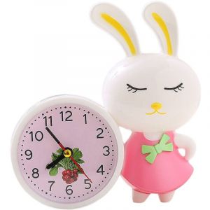 Feiyue - Réveil pour enfants Réveil de chambre Réveil pour enfants Réveil pour enfants Réveil pour animaux mignons Lapin