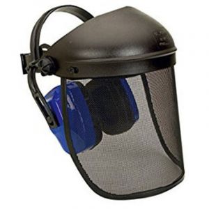 Climax - Visor de protection du travail avec des &eacute;couteurs int&eacute;gr&eacute;s Alimax 10 Forestal