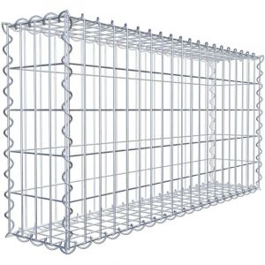 Gabiona - Gabiondeco - Gabion 100 cm x 50 cm x 20 cm (l x h x p). mailles 5 x 10 cm. Spirale - Made in Germany