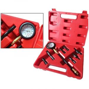 Kit De Test De Pression De Compression Pour Moteur à Essence Voiture Moto Manomètre 300 Psi