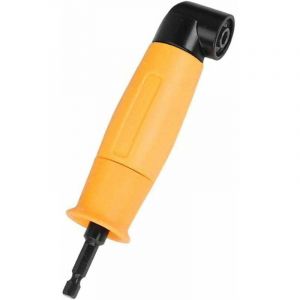 90 Degrés Perceuses à Angle Droit Adaptateur Jaune Tournevis a Renvoi d'Angle Coudé 6.35mm Tige Hexagonale Pilote et Tournevis Drill Attachmen