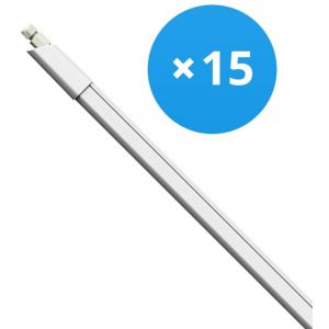 Lot 15x Réglette LED Étanche 17W 1870lm - 840 Blanc Froid 120cm