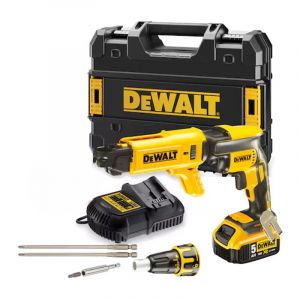 Dewalt - Visseuse à placo 18V DCF620P1K-QW Brushless avec coffret, une batterie 5,0 Ah et un chargeur pour vis à bande