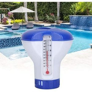 Distributeur Flottant de Chlore de 12,7 cm ,Distributeur de Comprimés de Chlore , Flotteur Chimique Réglable pour Piscine Intérieure et