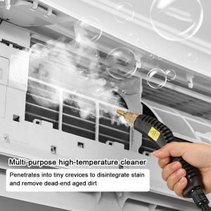 Nettoyeur vapeur haute temp&eacute;rature 105 &deg;C pour usage domestique, machine de nettoyage multifonctionnelle pour climatiseur, voiture, cuisine,
