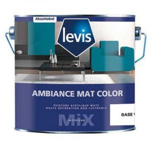 Levis - Ambiance Mat Color Peinture Acrylique Murs & Plafonds - Int&eacute;rieur Conditionnement: 10L - Couleur: blanc