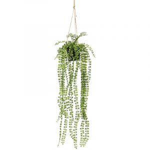 Emerald - Buisson suspendu de ficus pumila artificiel en pot 60 cm