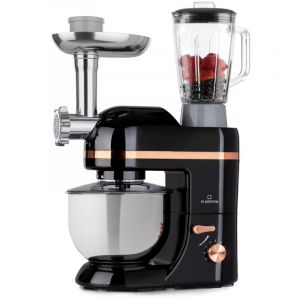 Klarstein - Robot Patissier Multifonctions, Batteur sur Socle, Bol 5L, Robot Cuisine 2000W, Blender 1.5L, Robot Multifonction Petrin Boulangerie,