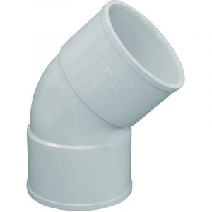 Coude pvc 45&deg; &eacute;vacuation Femelle Femelle &Oslash;200 First Plast