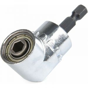 Aougo - Tournevis Porte-Adaptateur 105 Degrés Perceuses à Angle Droit Pilote et Tournevis Adaptateur Renvoi d'angle pour Visseuse Hexagonal 1/4 ''