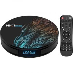 Android TV Box, HK1 Max RK3318 Quad-Core Android 9.0 TV Box 4GB RAM/32GB ROM Support 2.4Ghz/5.0 Ghz WiFi Bluetooth 4.0,4K HDMI