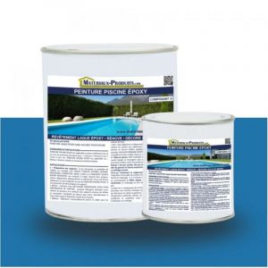 Peinture Piscine Epoxy - 10 Kg Bleu France Matpro