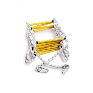 Echelle de Secours 3M avec Mousquetons Echelle d'Incendie en Cas d'urgence pour Evacuation de Fen&ecirc;tre Balcon