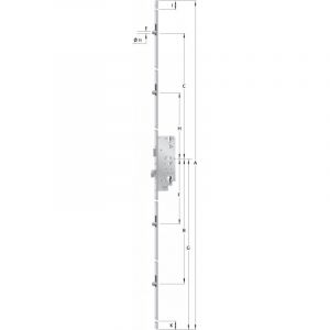 KFV - Verouillage multiple porte Nr.8772F Galv.