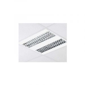 Plafonnier encastré fluo 4X14W pavé 600X600mm avec tubes T5 4000K et ballast elec HF OMEGA2 THORN EUROPHANE 96241318