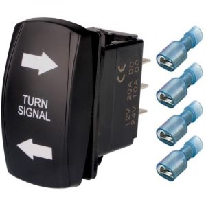 Interrupteur de clignotant bleu 4 broches ON OFF ON interrupteur à bascule gravé au laser SPDT interrupteurs à bascule 12 V 20 A 24 V 10 A pour