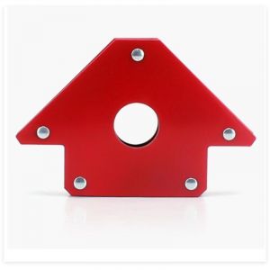 (Moyen) Positionneur magn&eacute;tique, aimant soudeur set de 2 / Equerre aimant&eacute; pour soudure avec force de maintien 22,6 kg, dimensions de l'angle 45&deg;,