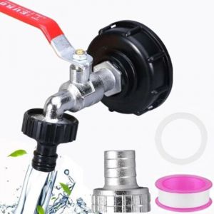 VURAHOME - Robinet Cuve 1000l Plastique,3/4 IBC Bouchon Cuve 1000l,S606 Robinet Recuperateur Eau De Pluie,pour Jardin,Baril De Pluie