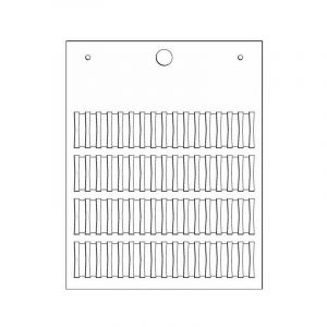 Repères de câbles à Carte mg-tpmf 4x15mm blanc