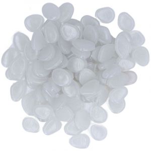 Pierres Lumineuses Ext&eacute;rieures Galets Lumineux Fluorescents Color&eacute;s pour Jardin Sombre Cour Passerelle Sentiers De Jardin 200 / Sac Blanc
