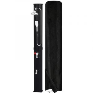 Wolketon Douche Solaire d&rsquo;Ext&eacute;rieur 60L, 226cm Douche de piscine Incluse Housse de protection& douchette Temp&eacute;rature max. 60&deg;sans raccordement