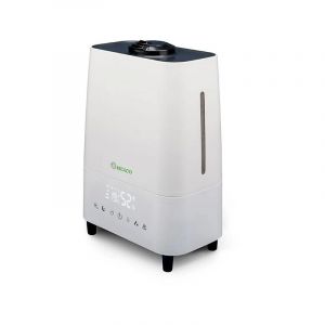 Meaco - Deluxe 202 Humidificateur et purificateur d'air de - Brume froide et chaude, filtre hepa et charbon, idéal pour les pièces de jusqu'à 65m².