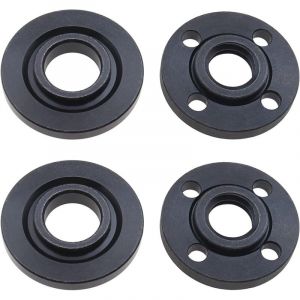 &Eacute;crou de verrouillage filet&eacute; M14 de rechange pour meuleuse d'angle avec bride int&eacute;rieure et ext&eacute;rieure, 4 pcs Noir