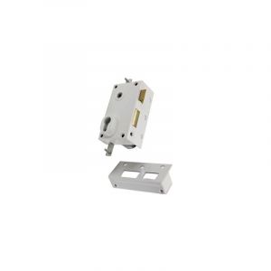 Serrure 3 points en applique série 73 standard Bricard Blanc 70 Droite 50 Blanc 70 a Fouillot