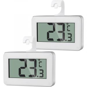 2 Thermom&egrave;tre Num&eacute;rique Mini, Thermometre Cong&eacute;lateur, Thermometre Frigo Digital